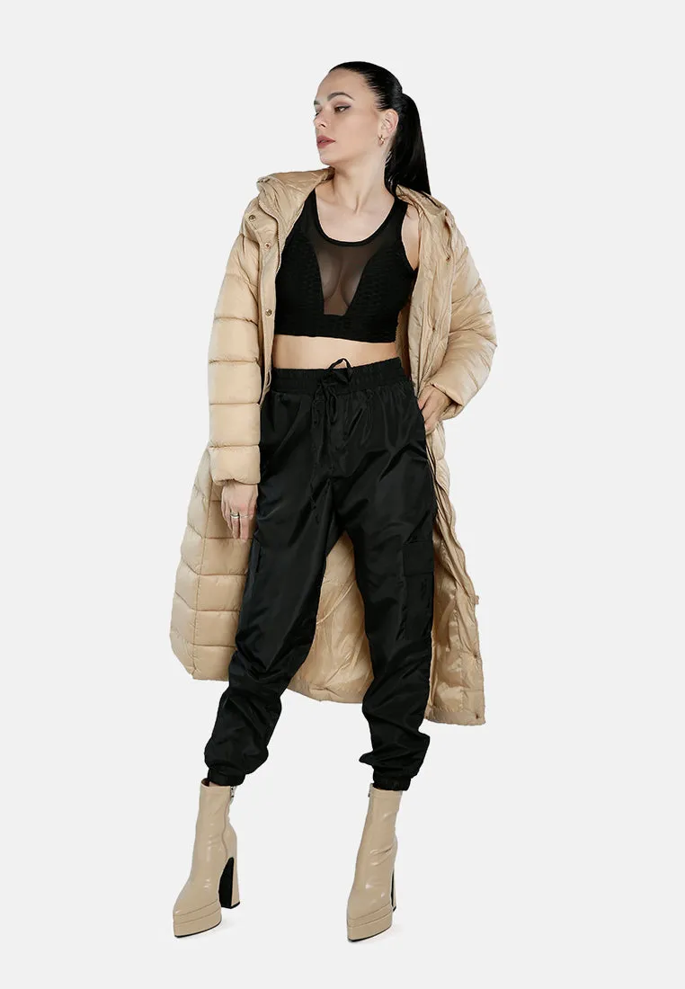Hooded Long Puffer Jacket