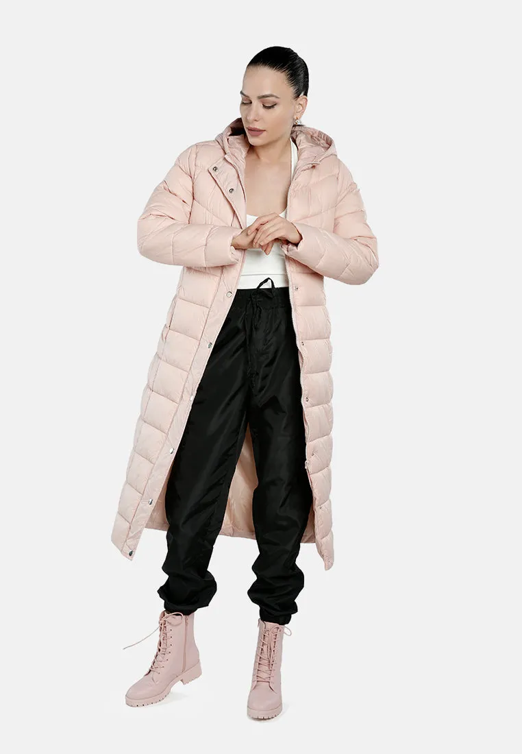 Hooded Long Puffer Jacket