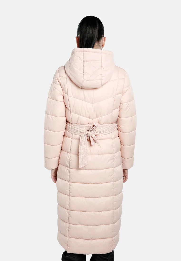 Hooded Long Puffer Jacket