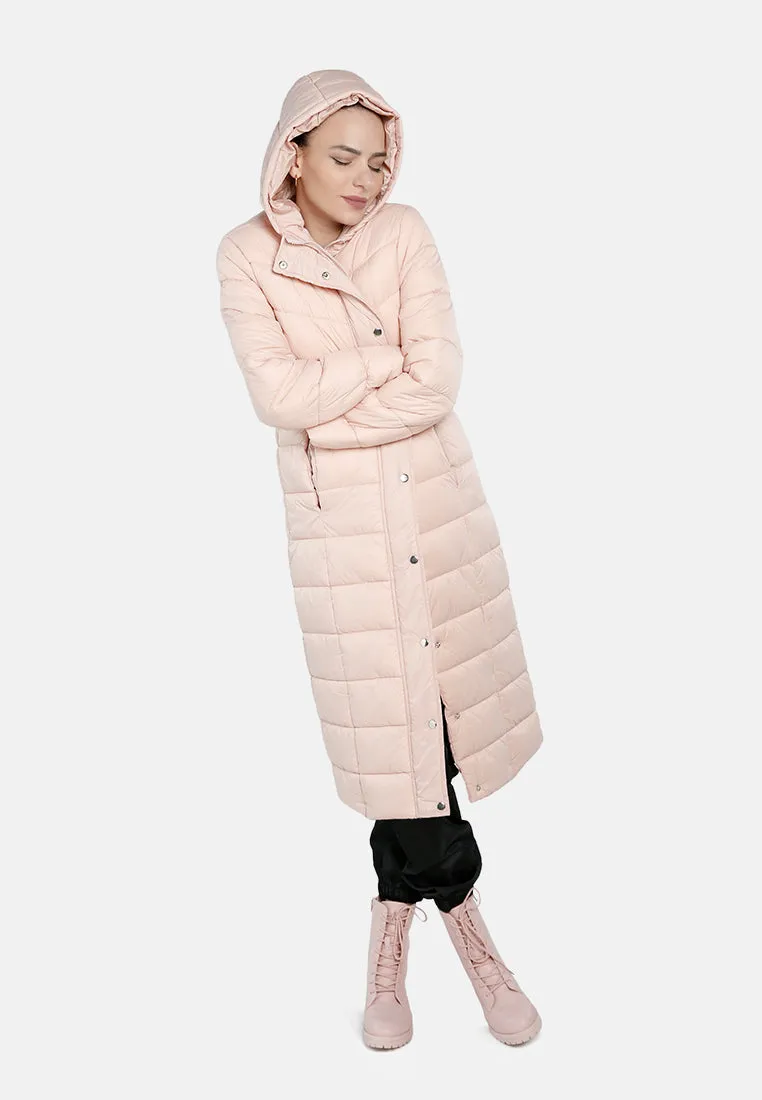 Hooded Long Puffer Jacket
