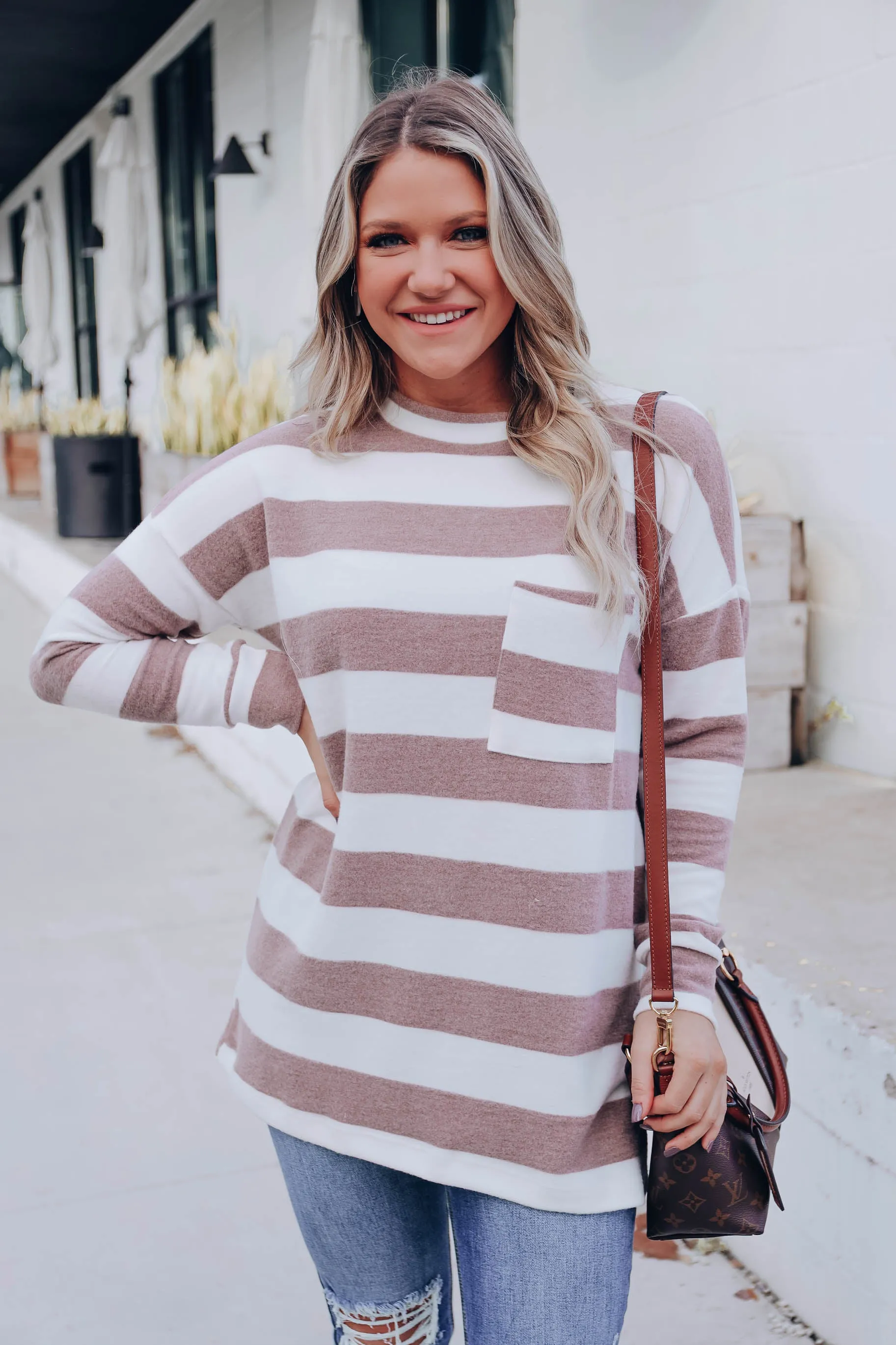 Illusions Horizontal Striped Tunic
