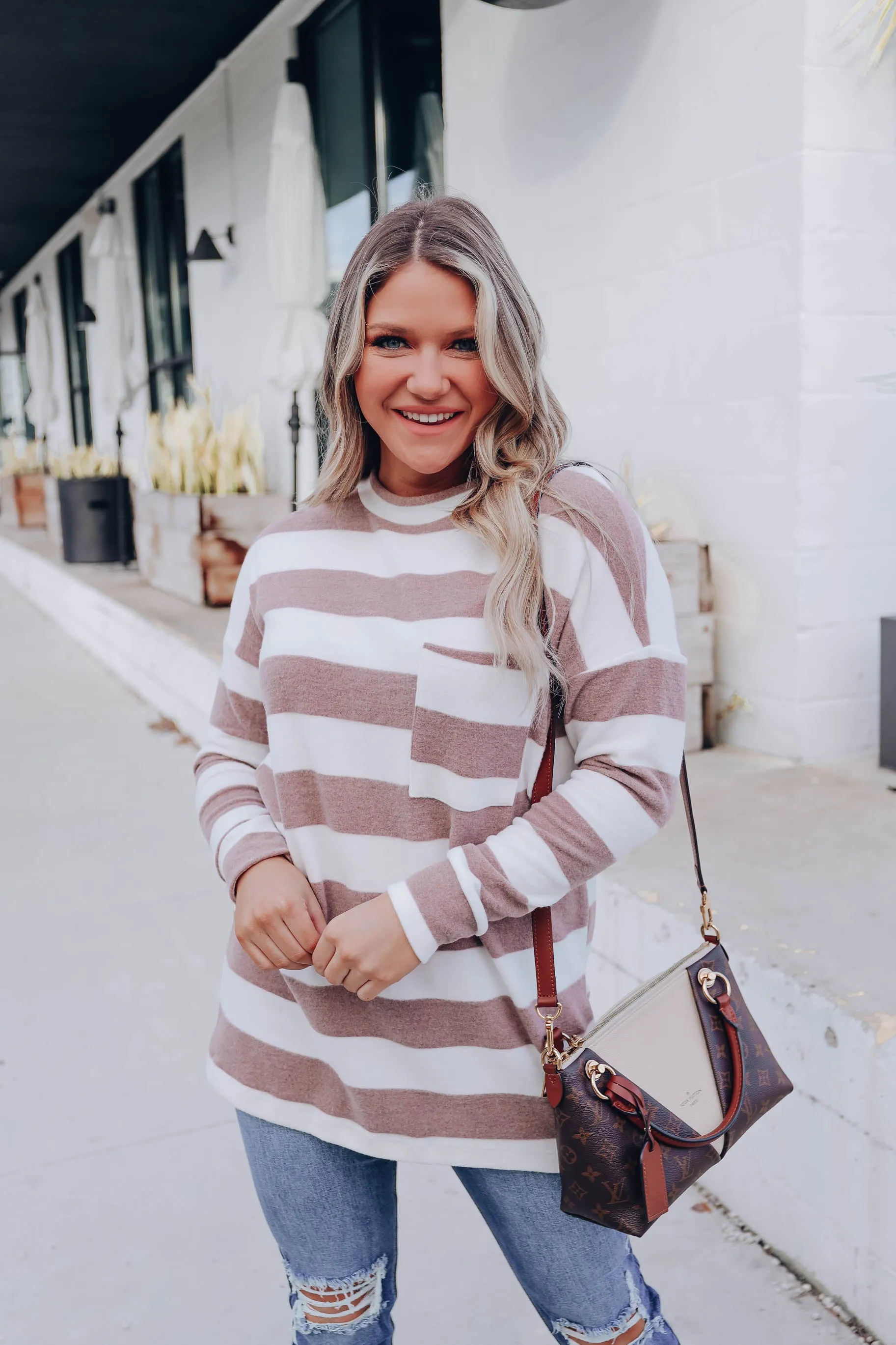 Illusions Horizontal Striped Tunic