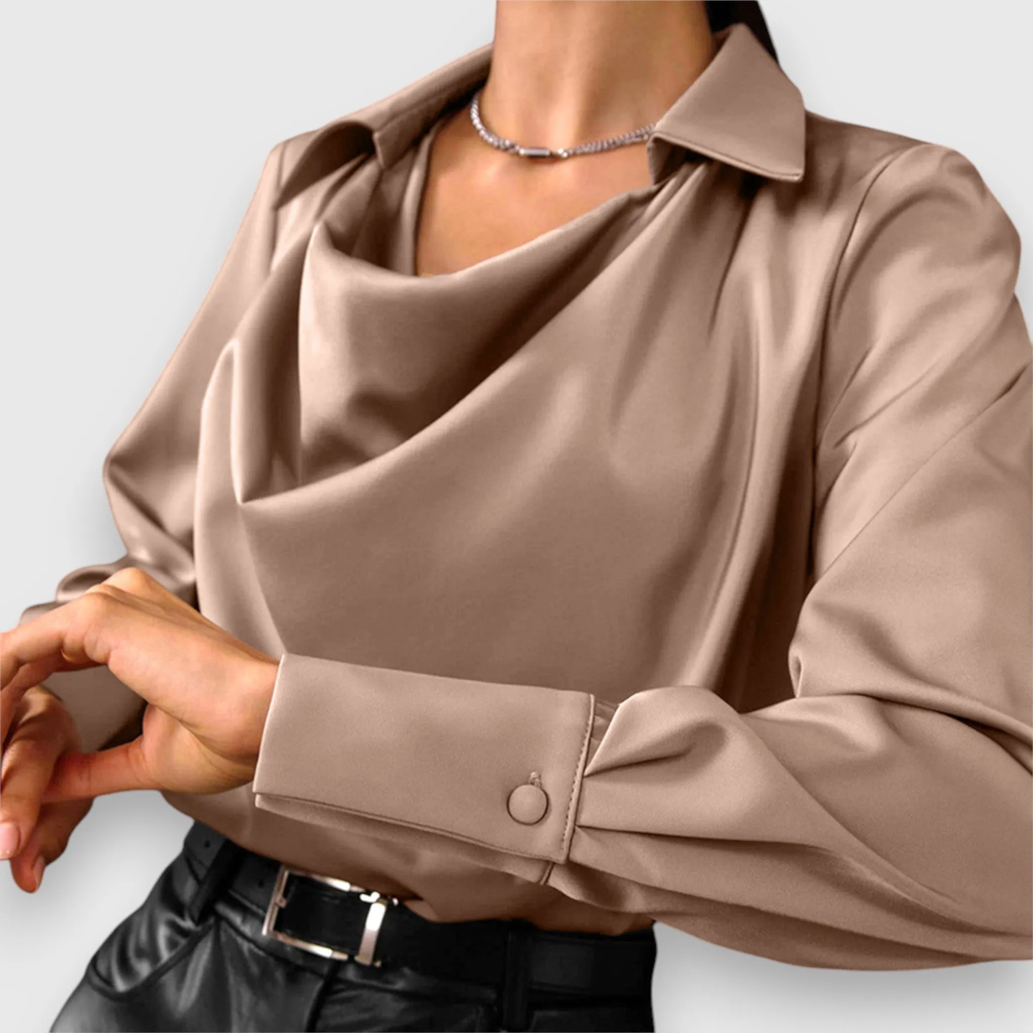 Ivanna | Chic Cowl Neck Blouse