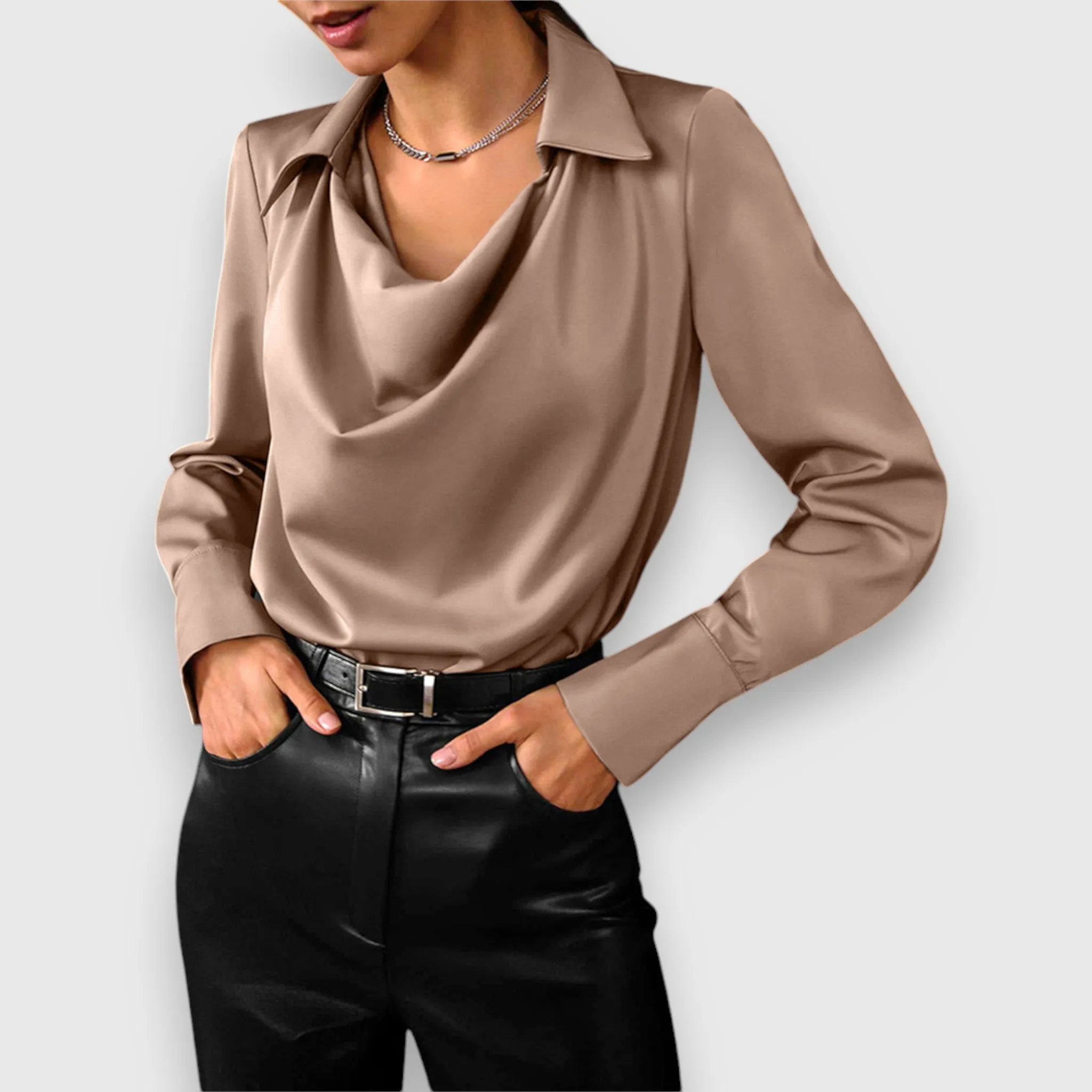 Ivanna | Chic Cowl Neck Blouse