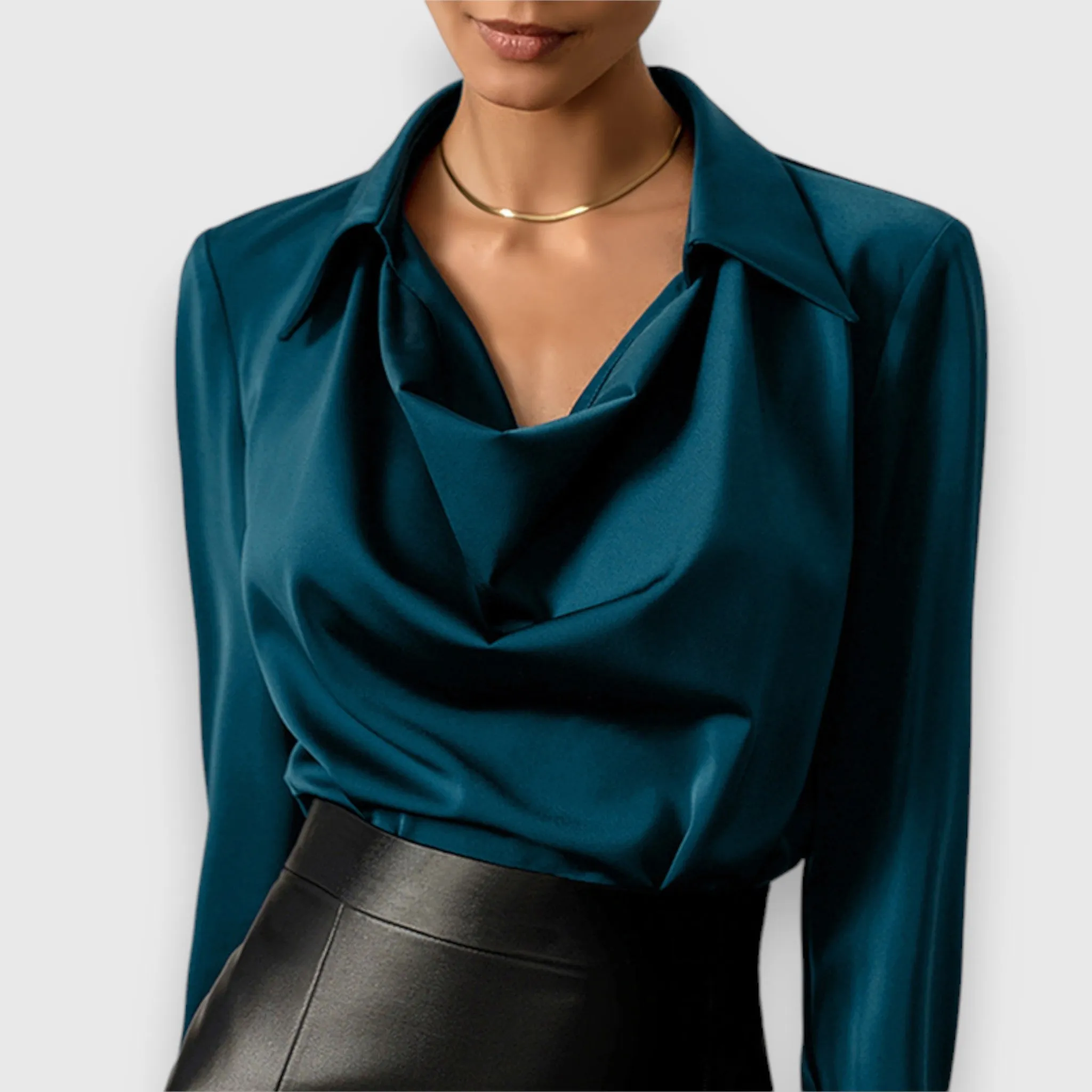 Ivanna | Chic Cowl Neck Blouse