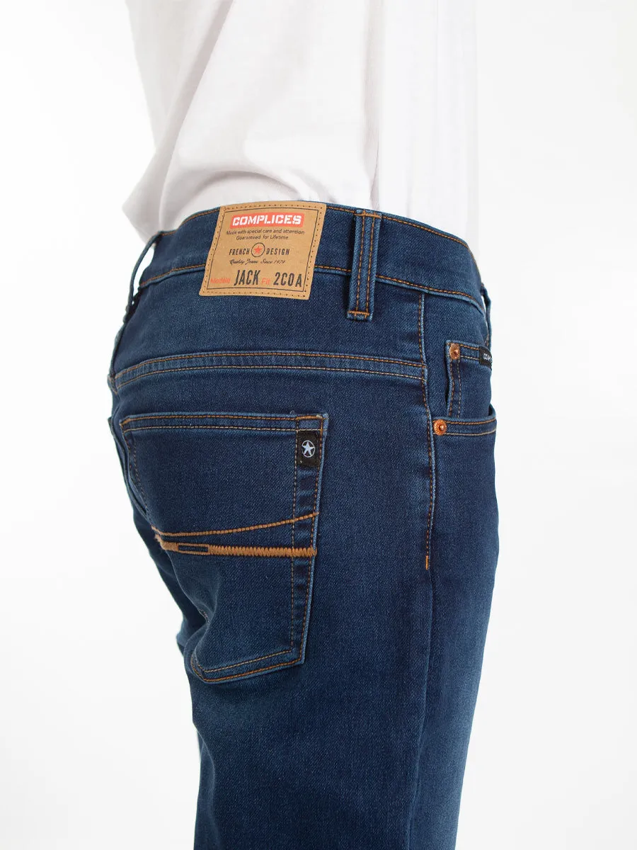 JACK Stone - Jeans Homme Molleton Slim Stretch