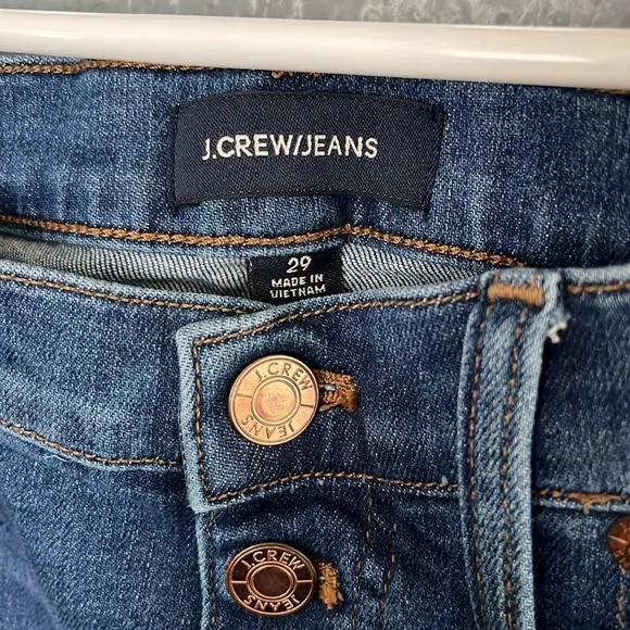 J.Crew// Button up Fly//  Vintage Straight Jeans Size 29
