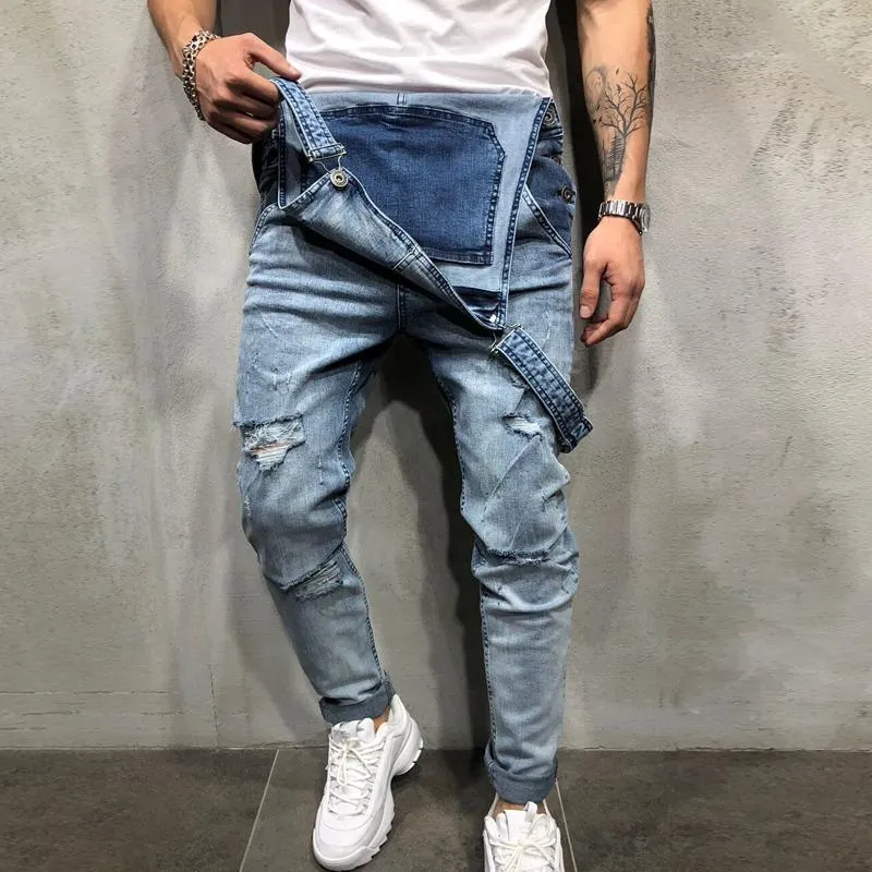 Jean Vintage en denim déchiré pour homme