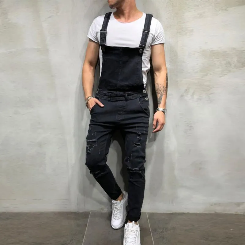 Jean Vintage en denim déchiré pour homme