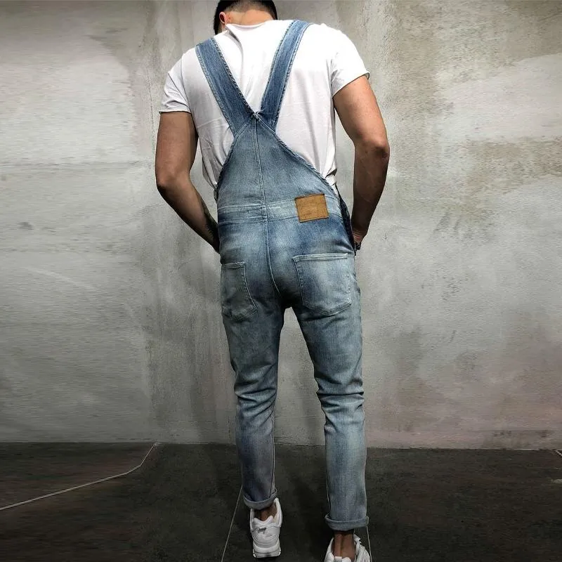 Jean Vintage en denim déchiré pour homme