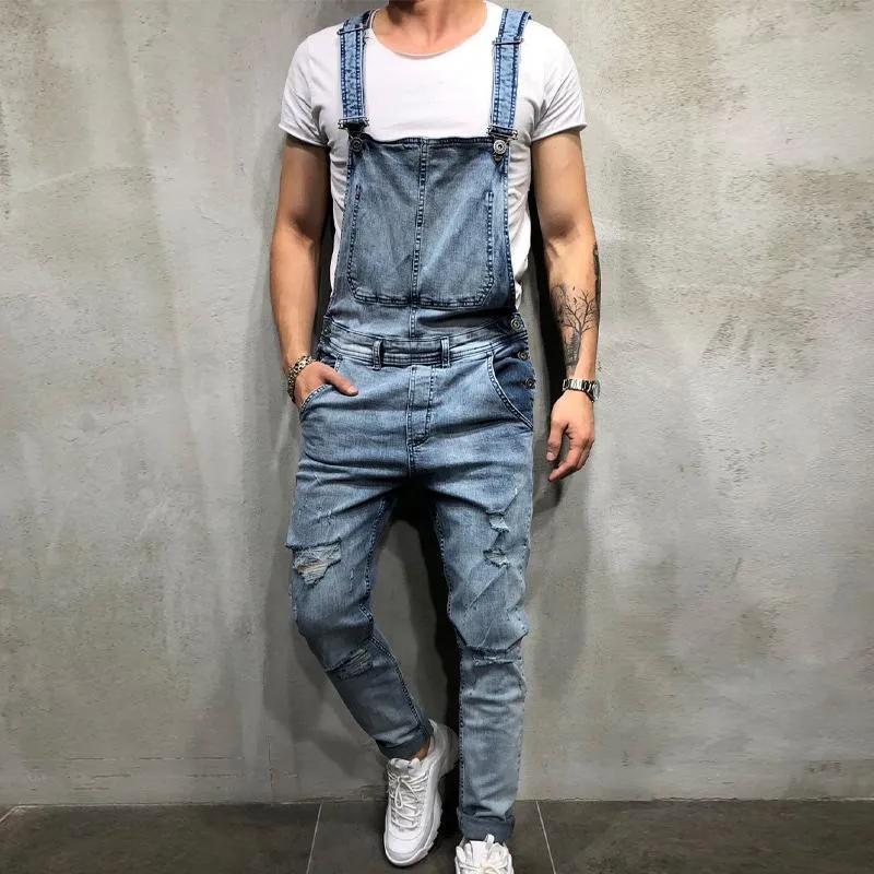 Jean Vintage en denim déchiré pour homme