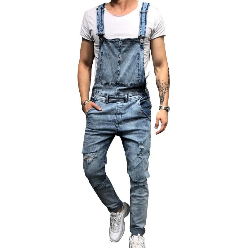 Jean Vintage en denim déchiré pour homme