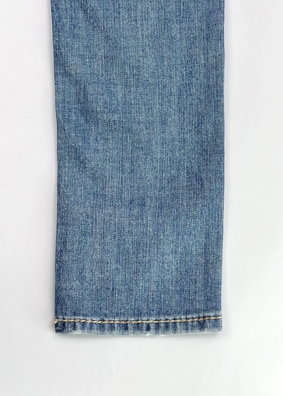 Jeans bambino Ivory Top-Stitching Slim Fit di Rock & Roll Denim