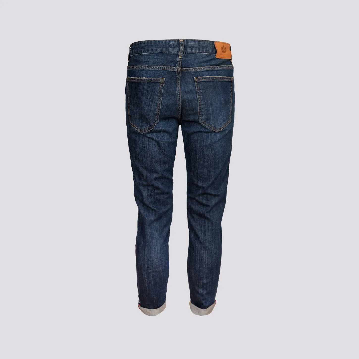 Jeans cinque tasche effetto sabbiato