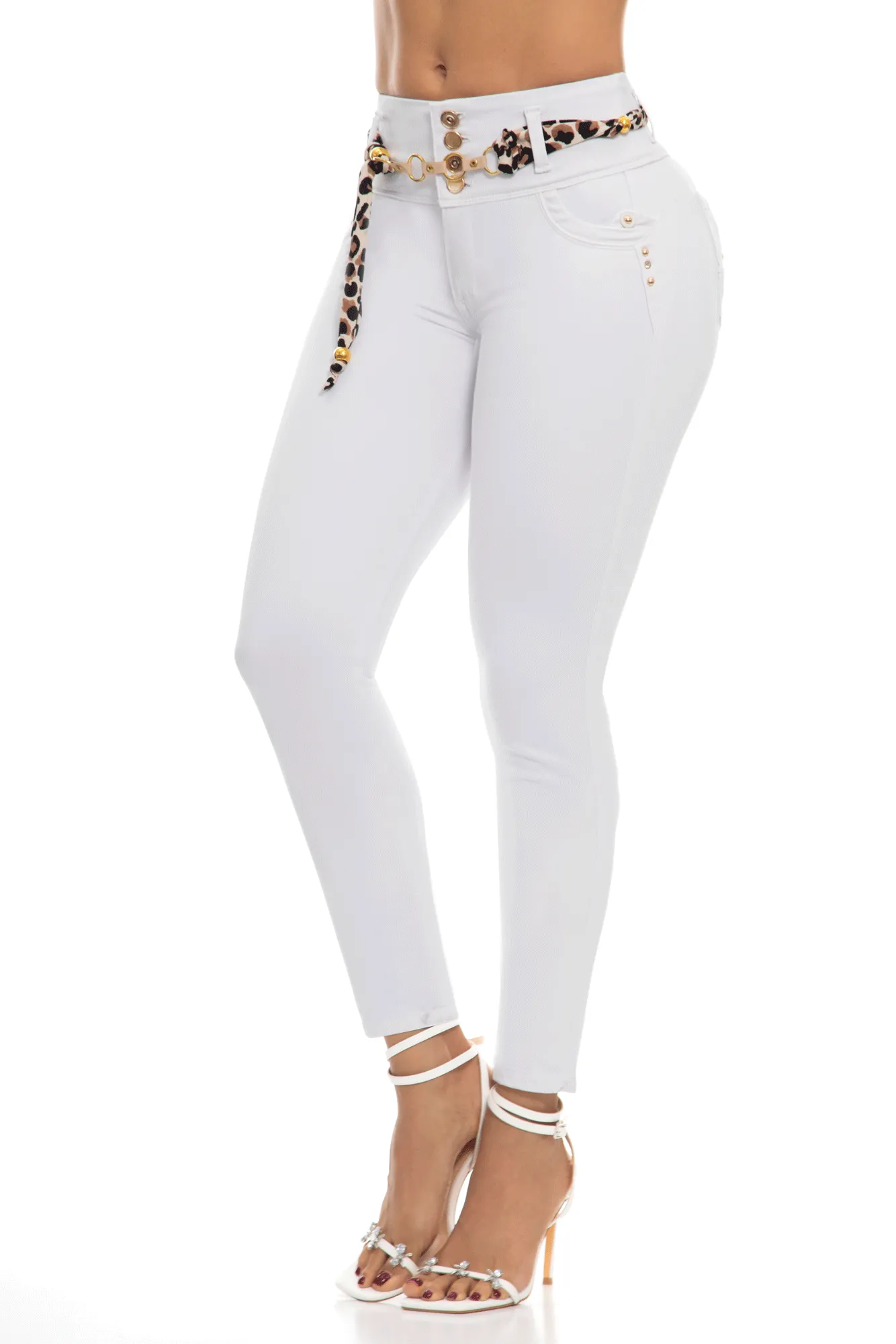 JEANS COLOMBIANOS PUSH UP BLANCO 6798