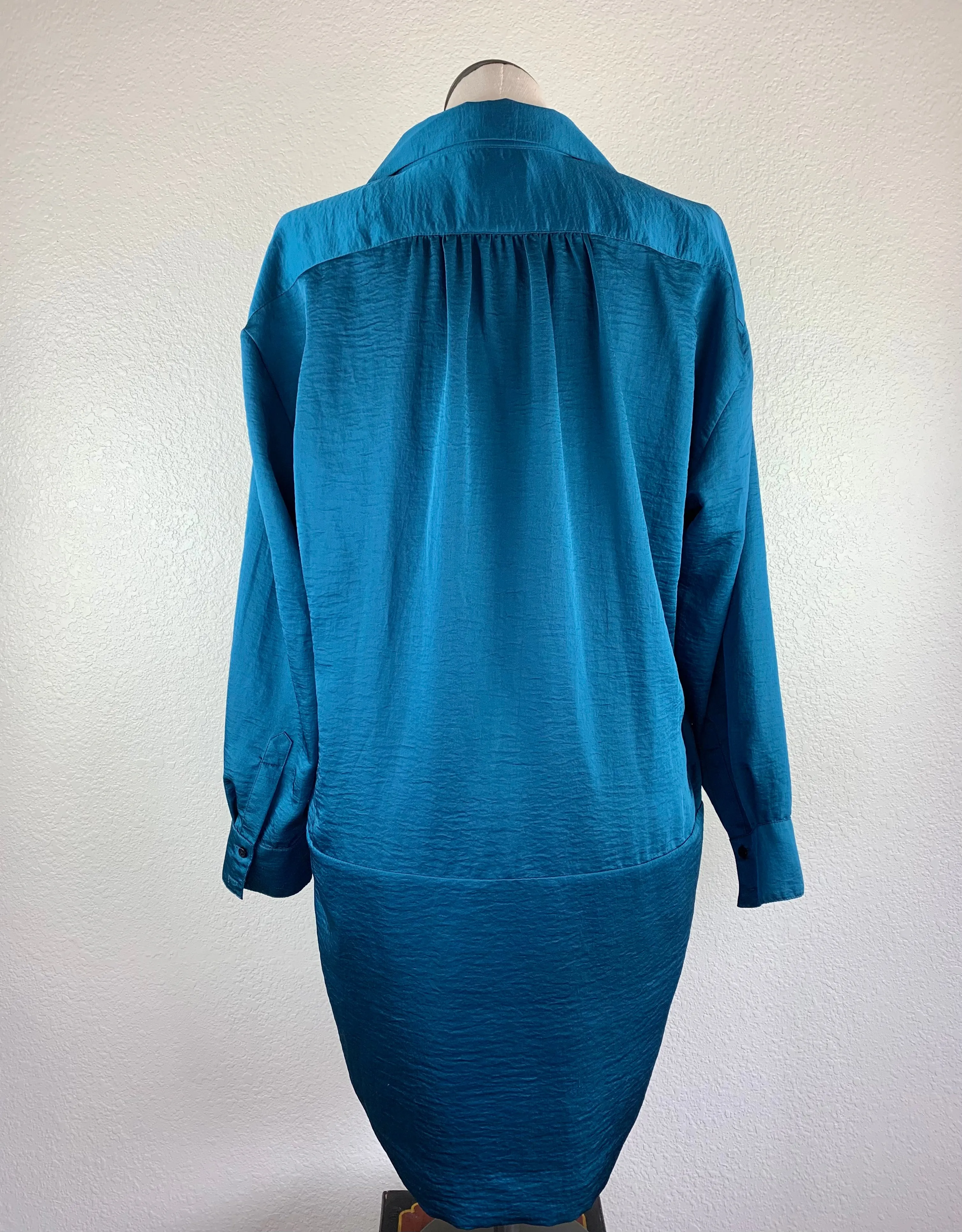 Joe Fresh Half Button L/S Sateen Dress size XL