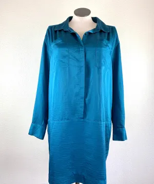 Joe Fresh Half Button L/S Sateen Dress size XL
