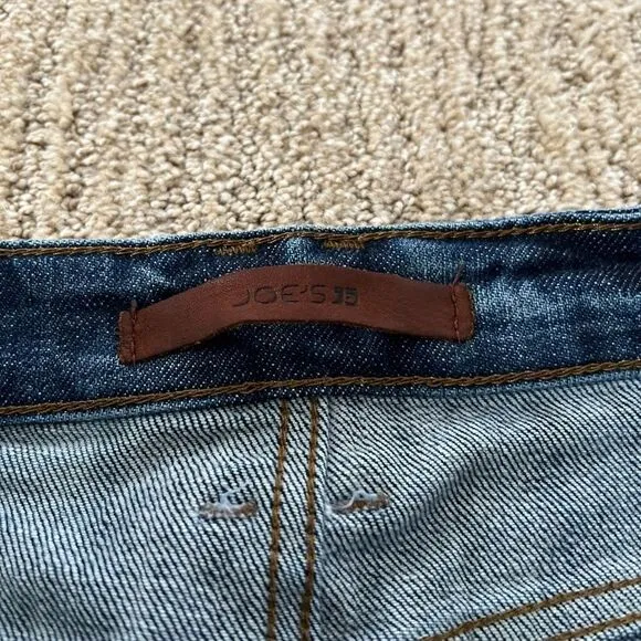 Joes Jeans Slim Crop distressed Blue Jeans