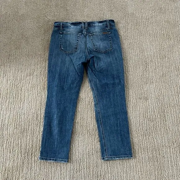Joes Jeans Slim Crop distressed Blue Jeans