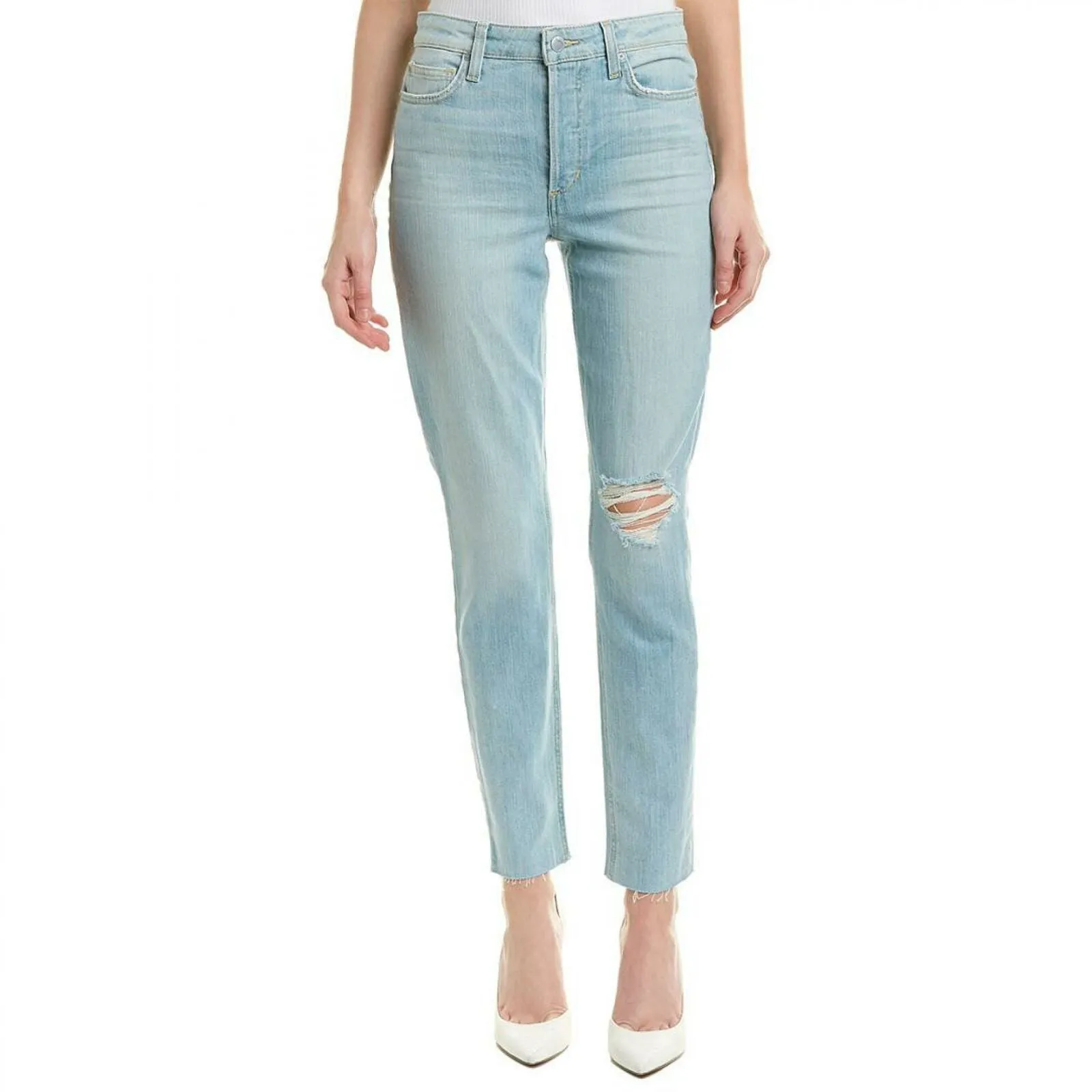 Joe's Jeans Women's The Charlie Button Fly High Rise Ankle Jeans Kellis 26