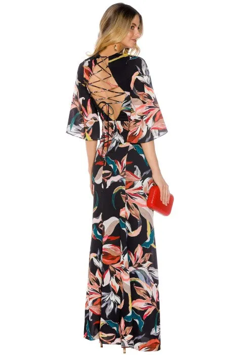 Jourdan Lace Up Back Dress
