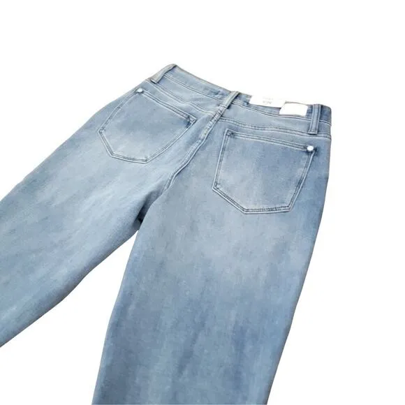 JUDY BLUE Therma Denim Boyfriend Fit High Waist Jeans Womens 3/26 Two Toned