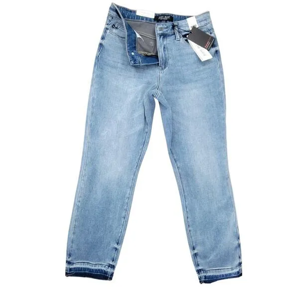 JUDY BLUE Therma Denim Boyfriend Fit High Waist Jeans Womens 3/26 Two Toned
