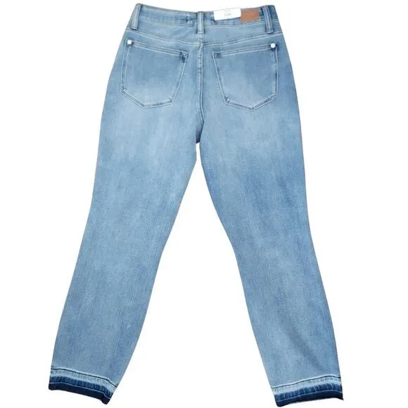 JUDY BLUE Therma Denim Boyfriend Fit High Waist Jeans Womens 3/26 Two Toned