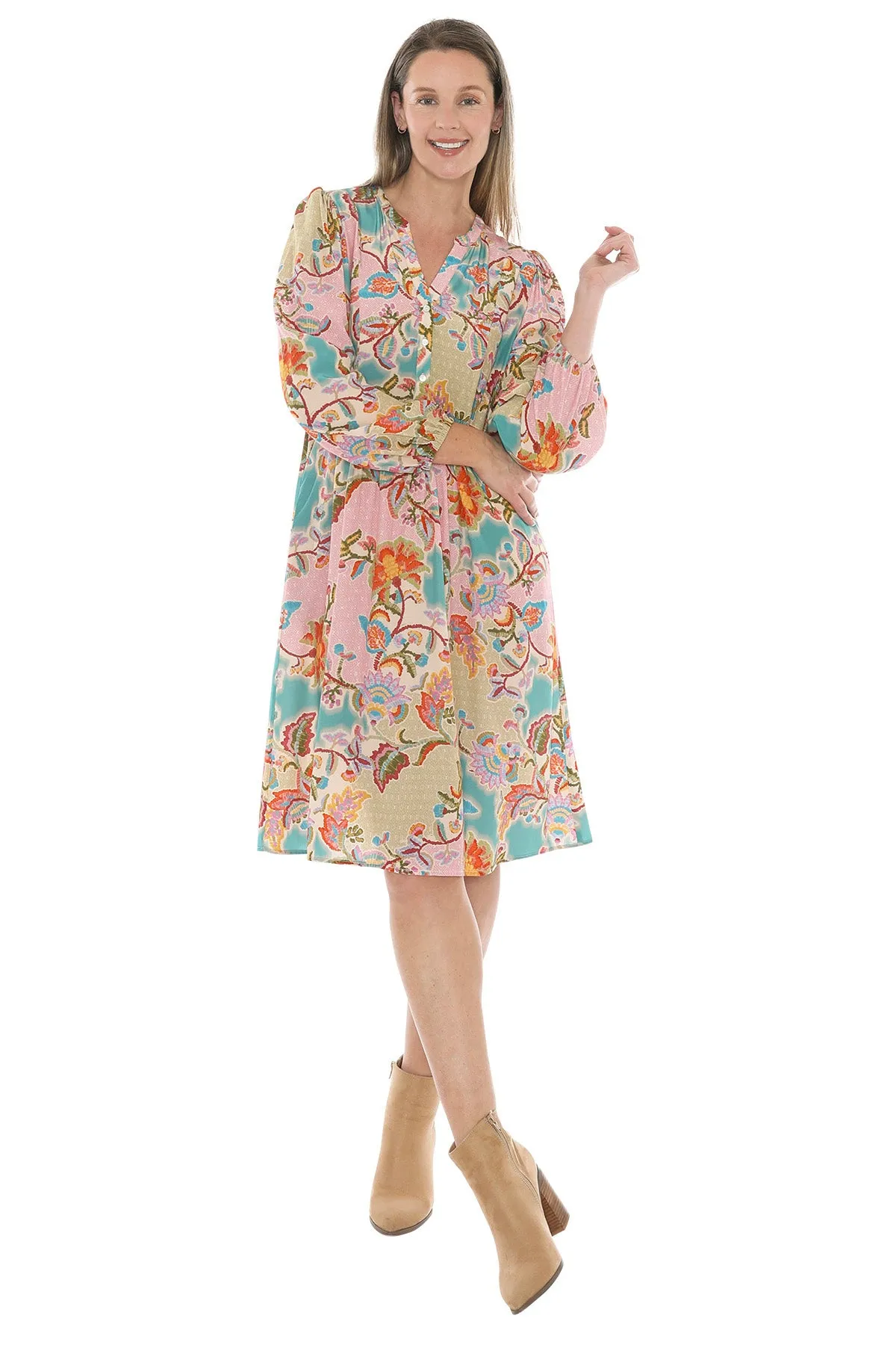 JUMP - Multi Fresh Chintz Dress - 586J5083A