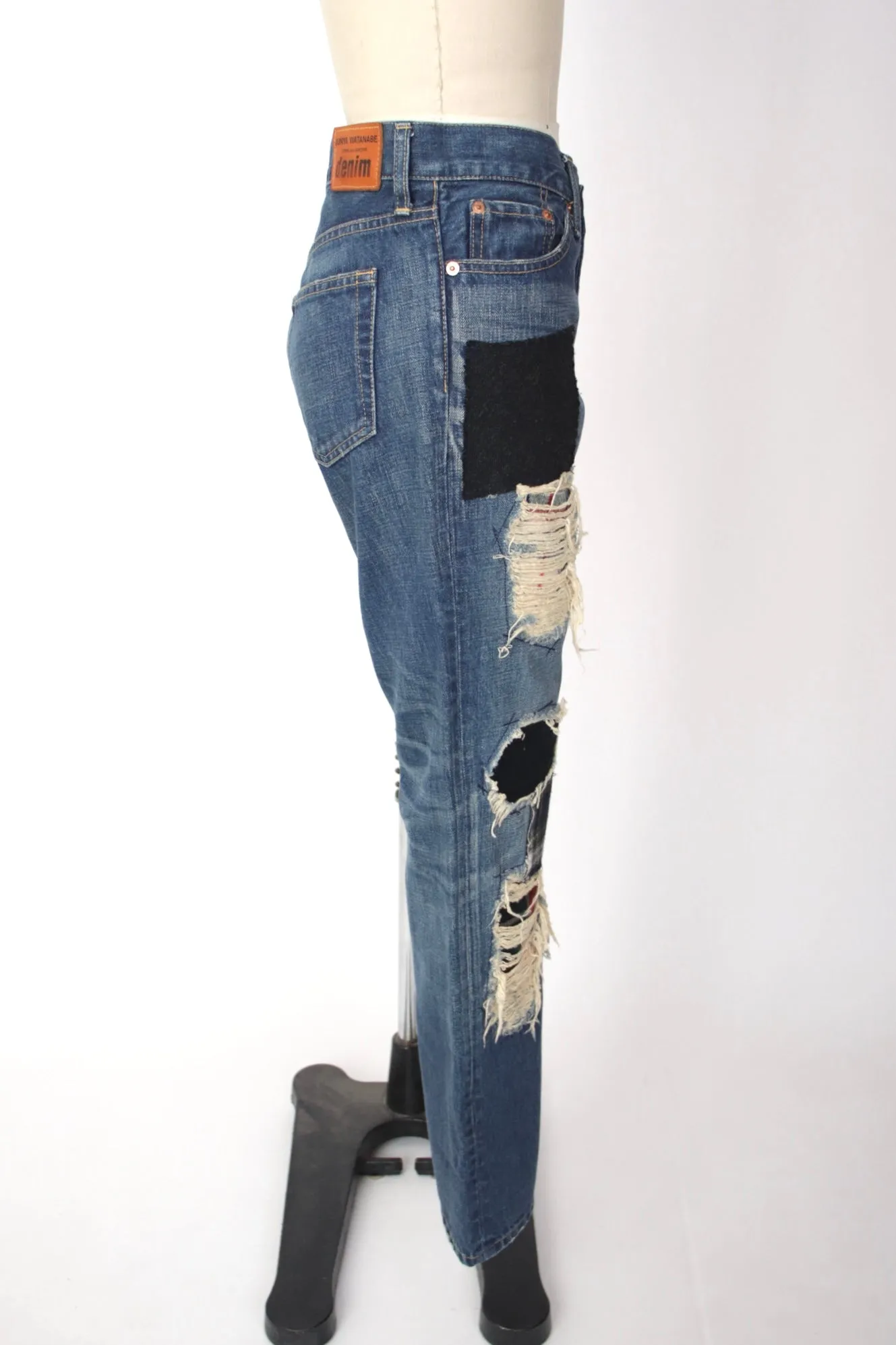 Junya Watanabe Tartan Patch Jeans