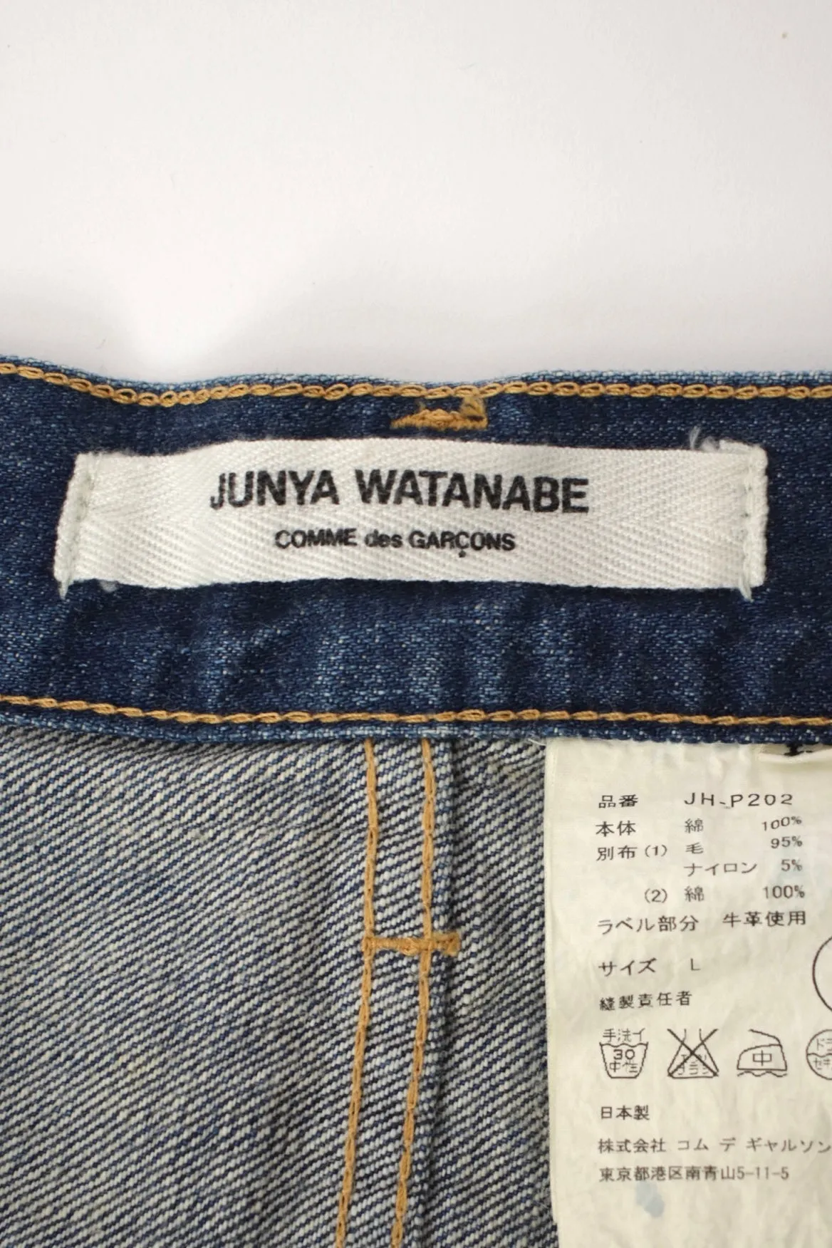 Junya Watanabe Tartan Patch Jeans