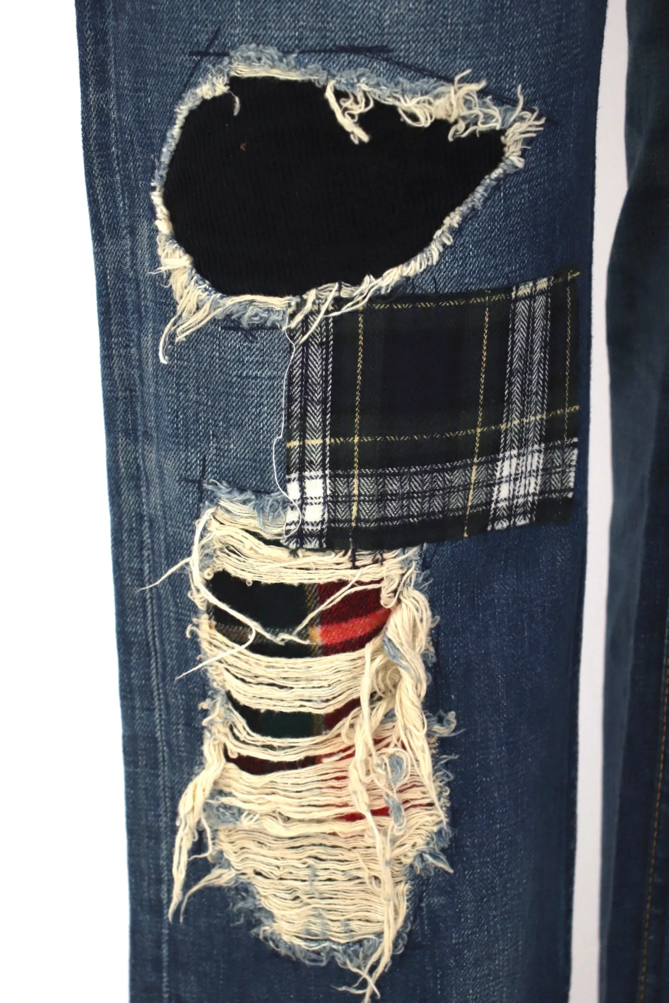 Junya Watanabe Tartan Patch Jeans