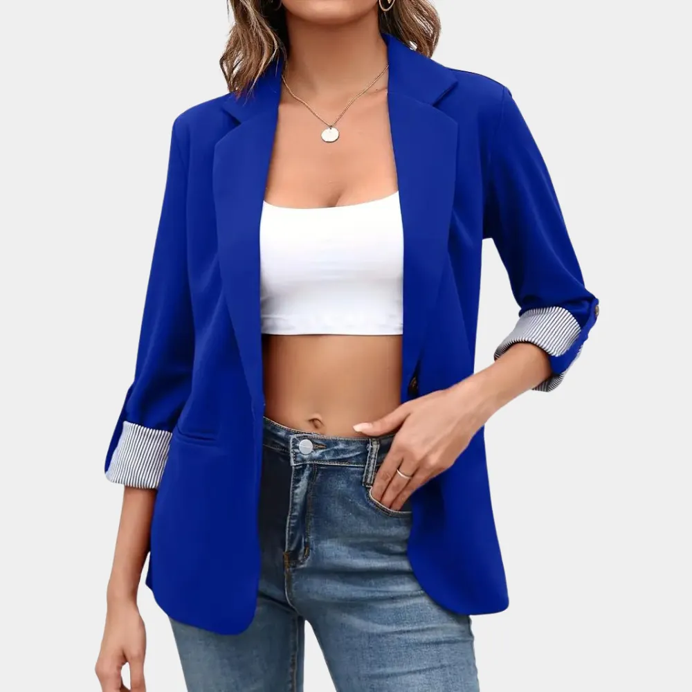Kalena | Blazer avec design classique à revers pour femme