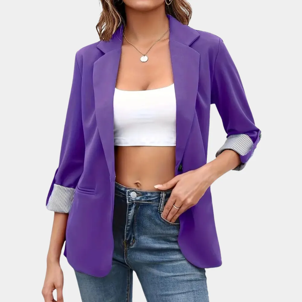 Kalena | Blazer avec design classique à revers pour femme