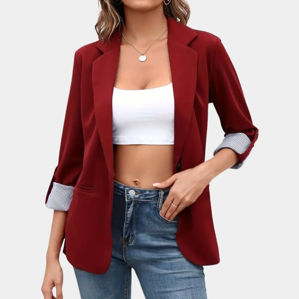 Kalena | Blazer avec design classique à revers pour femme