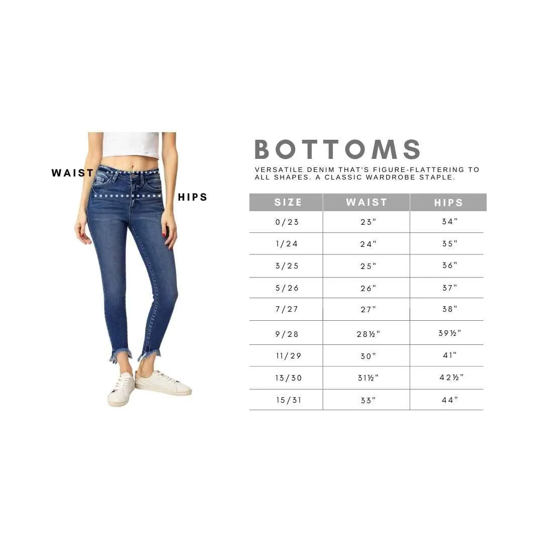KanCan Medium Wash Frayed Skinny's