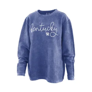 Kentucky Interlock Script Comfy Cord Crewneck