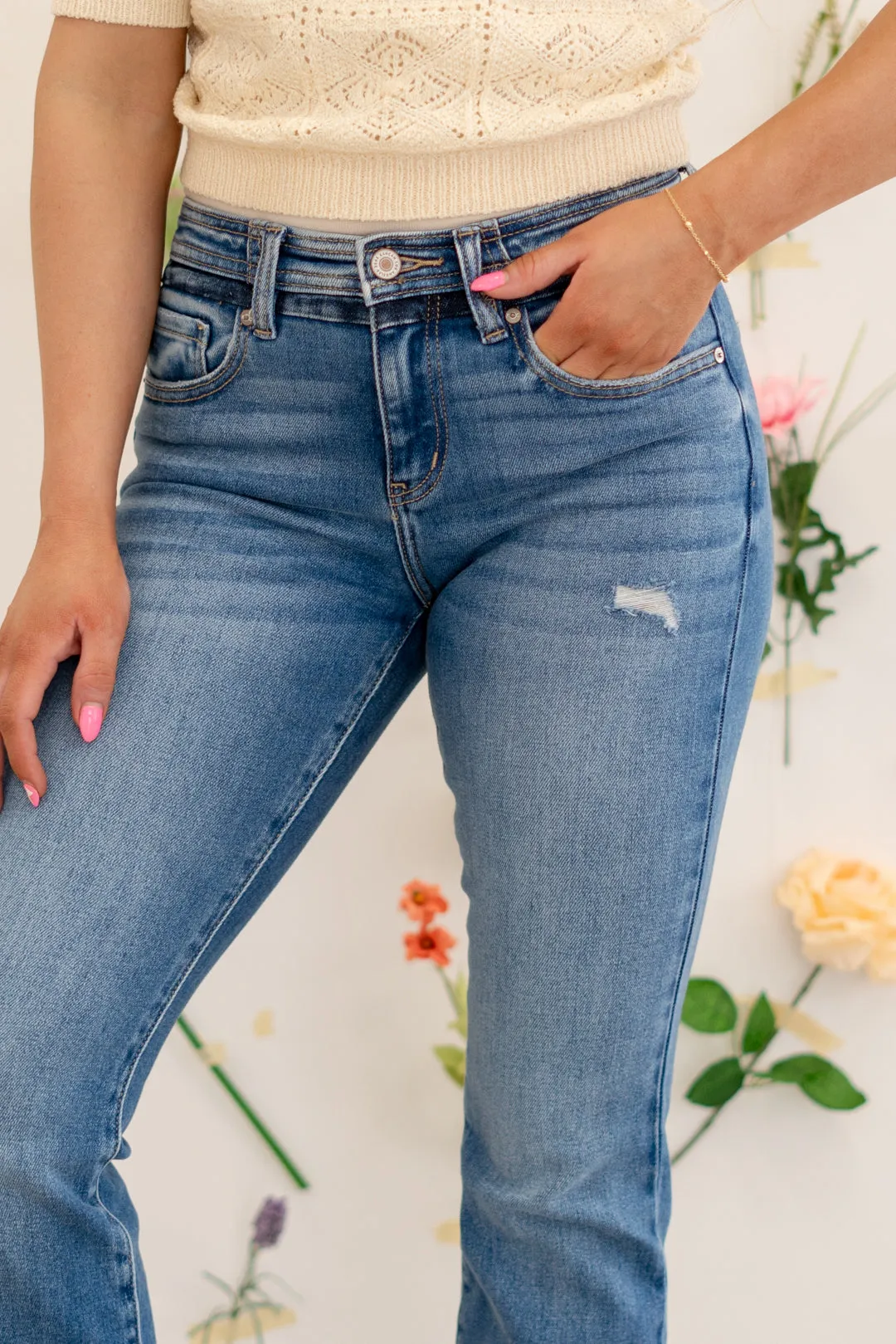 Kiera Mid Rise Boot Cut