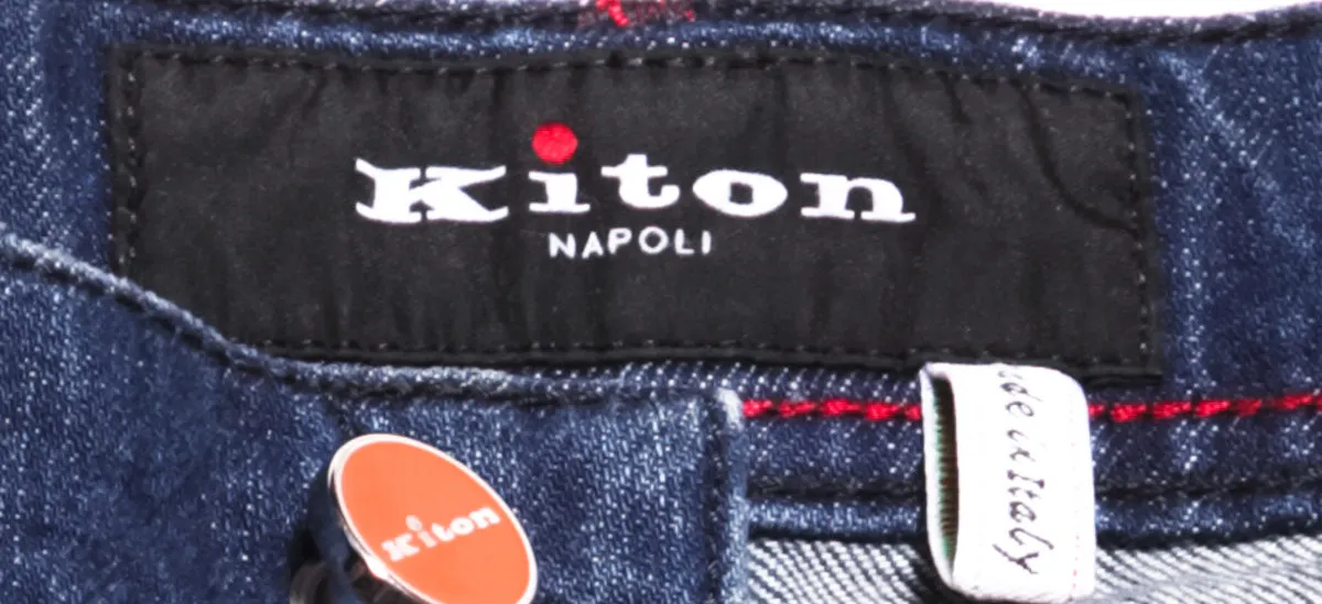 Kiton Denim Blue Jeans - Slim
