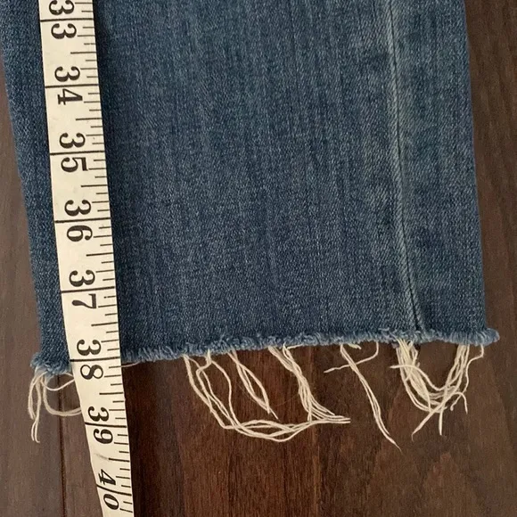 Kut from the Kloth raw hem ankle straight leg jeans