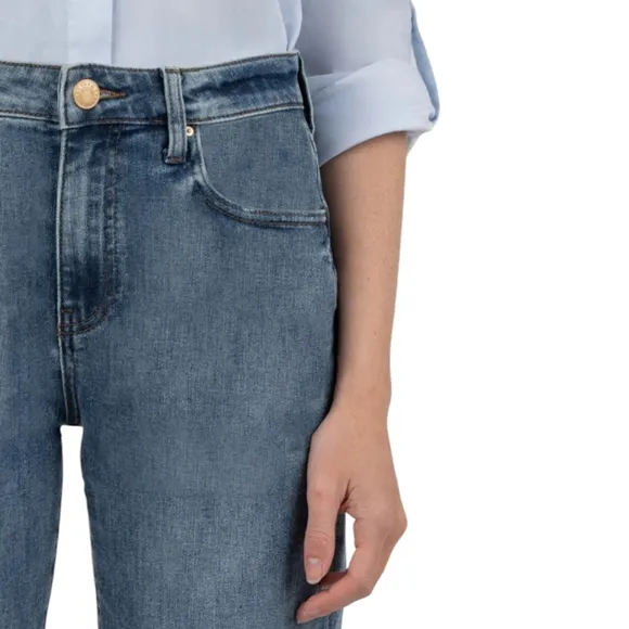 Kut from the Kloth Sienna High Rise Baggy Boyfriend Cropped Jeans NWOT