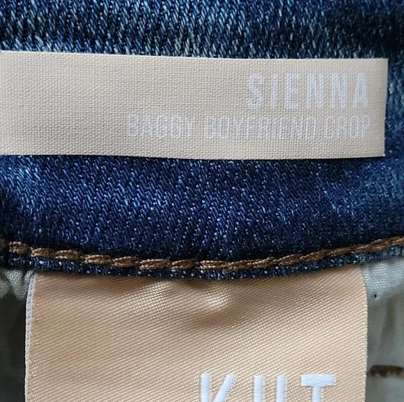 Kut from the Kloth Sienna High Rise Baggy Boyfriend Cropped Jeans NWOT