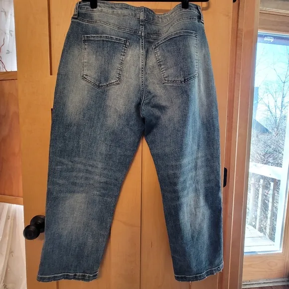 Kut from the Kloth Sienna High Rise Baggy Boyfriend Cropped Jeans NWOT