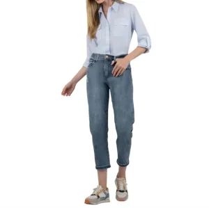 Kut from the Kloth Sienna High Rise Baggy Boyfriend Cropped Jeans NWOT