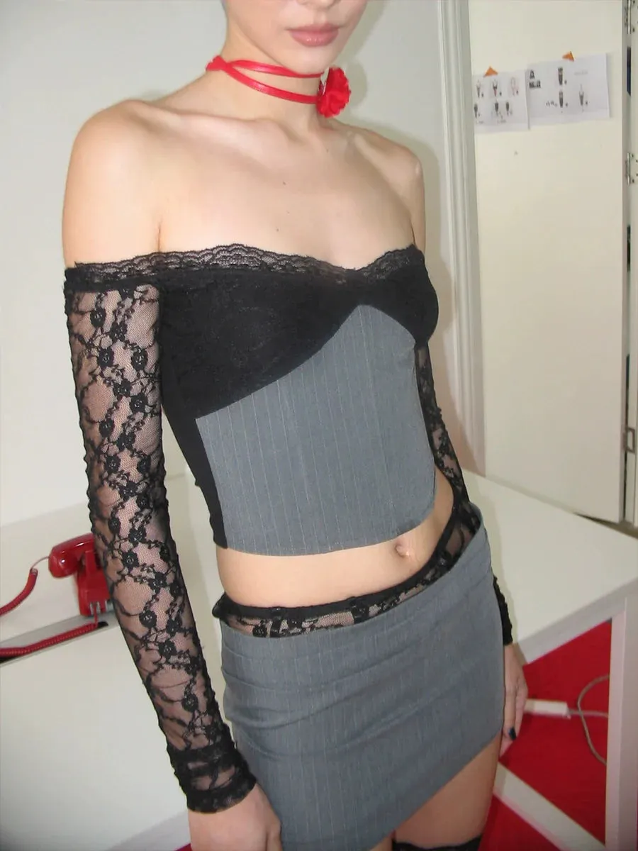 Lace Knit Suit