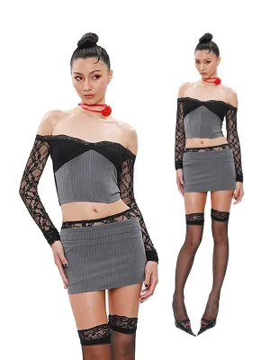 Lace Knit Suit