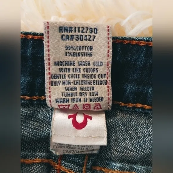 𝅺ladies True Religion Skinny Stretch Denim Jeans sz 27 (sz 4)