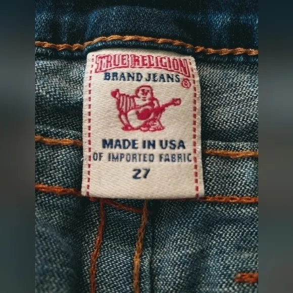 𝅺ladies True Religion Skinny Stretch Denim Jeans sz 27 (sz 4)