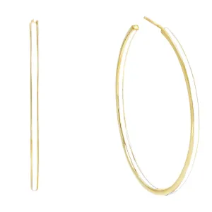 Large Enamel Hoop Earring