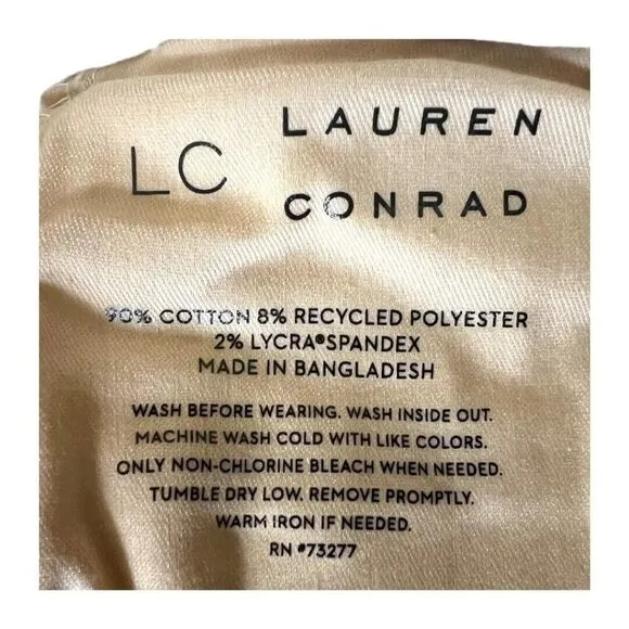 LC Lauren Conrad Womens White Mid Rise Boyfriend Straight Leg Jeans Sz 8 NWT